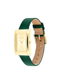 CALVIN KLEIN Rectangle Analog Women's Gold Case Wrist Watch - 25200397  - Image 2
