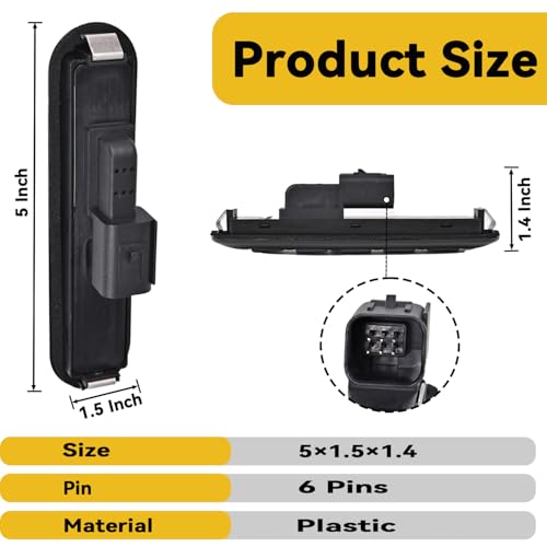 RLP Keyless Entry Keypad Driver Side Left Compatible with 2002-2010 Ford Explorer 2007-2010 Ford Sport Trac. 2002-2010 Mercury Mountaineer 2003-2005 Lincoln Aviator Replace# 1L2T-14A626-ACW - Image 4
