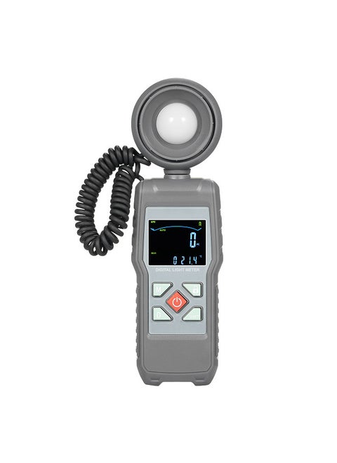 Light Meter Digital Illuminance Meter Handheld Ambient Temperature Measure Range up to 200,000 Lux Luxmeter