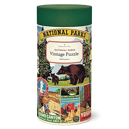 CAVANILLI & CO. Cavallini Papers & Co. National Parks 1,000 Piece Puzzle, Multi - Image 4