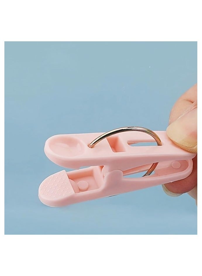 HOMESTAR 50pcs Windproof Plastic Clothespins - Durable, Strong Grip for Drying Clothes, Socks & Small Items, Ideal for Home, Dorm & Travel Use, Laundry Accessories, Drying Racks - Image 2