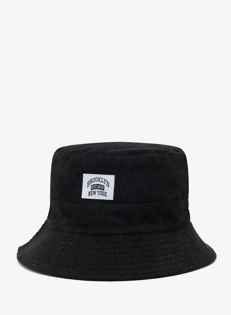 Corduroy Bucket Hat With Brookyln Patch