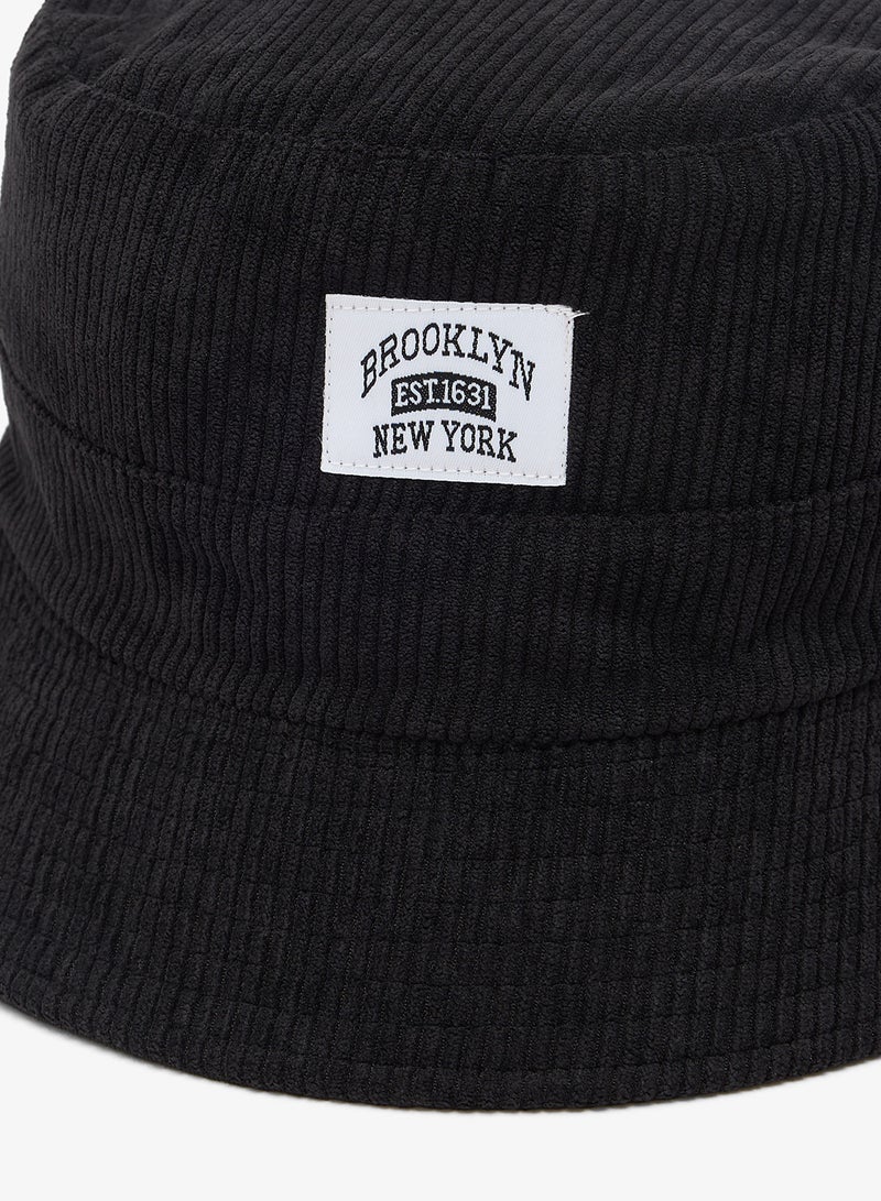 Seventy Five Corduroy Bucket Hat With Brookyln Patch - Image 3