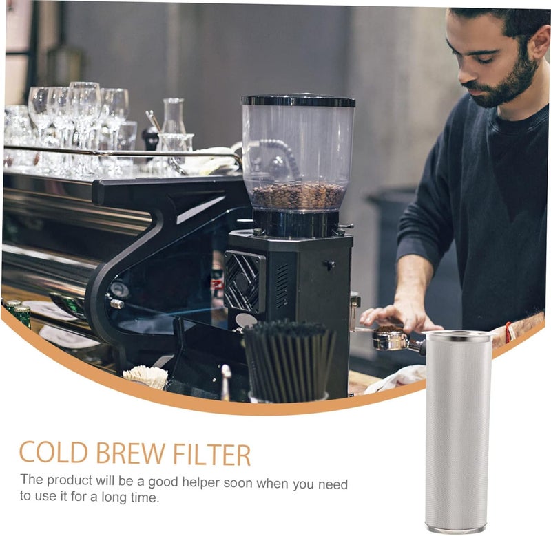 OUNONA Stainless Filter Tube Reusable Cold Brew Infuser for Wide Mouth Jars for Iced Coffee Lovers Easy to Use and Portable - Image 3