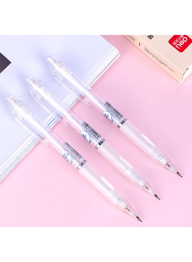 ديلي Deli 0.7mm مجموعة أقلام رصاص ميكانيكية مع ممحاة، مناسبة لامتحانات طلاب المدارس الابتدائية وممارسة الخط، 33157 أبيض - Image 5