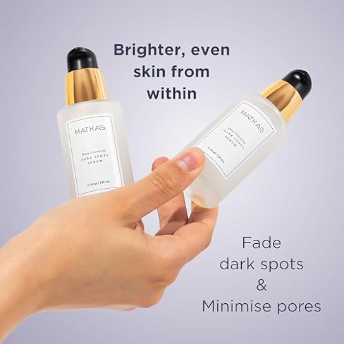 MATKAS Korean Deep Corrector Dark Spots Serum for Face - 1 Fl. Oz. with 2% Niacinamide Serum for Acne, Pores, Hyperpigmentation, Sensitive Skin, Korean Dark Spot Remover for Face, Glow Skincare - Image 3