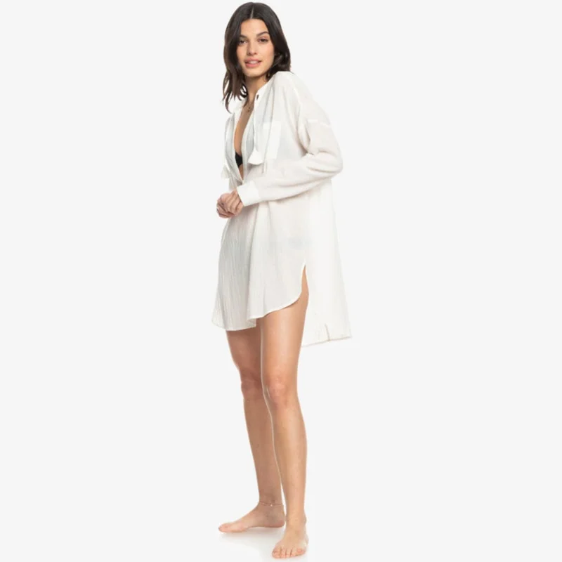 Roxy  Shoreline Lights Long Sleeve Shirt Dress - Women for Women | Best Price UAE