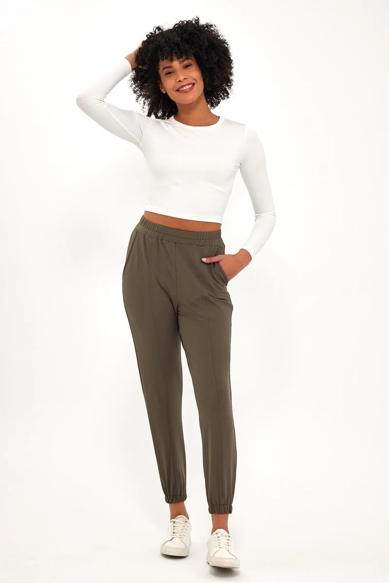 الكسندر جاردي Elasticated Leg Leggings with Pockets (B23-12602)
