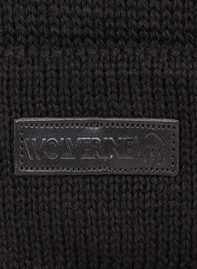وولفرين قبعة صوفية من وولفرين | للجنسين | متينة | قوية | دافئة | للأنشطة الخارجية | للمغامرات | مقاس واحد، لون أسود - Image 3