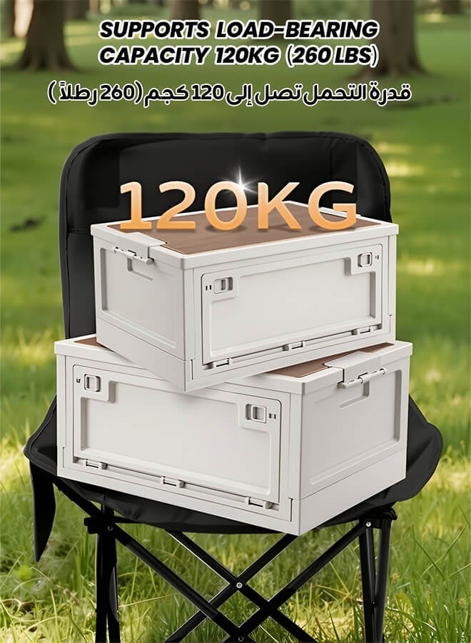 هومبيني كرسي تخييم قابل للطي بظهر عالٍ – كرسي تخييم خارجي محمول مع مقعد مبطن، مزود بحقيبة حمل وجيب جانبي، مثالي للتخييم والرحلات الخارجية والسفر والنزهات والمشي لمسافات طويلة (أسود) - Image 3