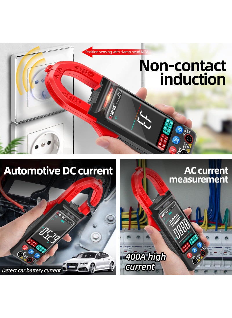 ANENG ANENG Clamp Meter Multimeter Tester Auto Ranging TRMS 6000 Counts AC/DC Current Voltage Ohm Volt Amp Meter Meansures NCV Continuity Diode Resistance Capacitance Null/Fire Wire Electrical Tools  - Image 5