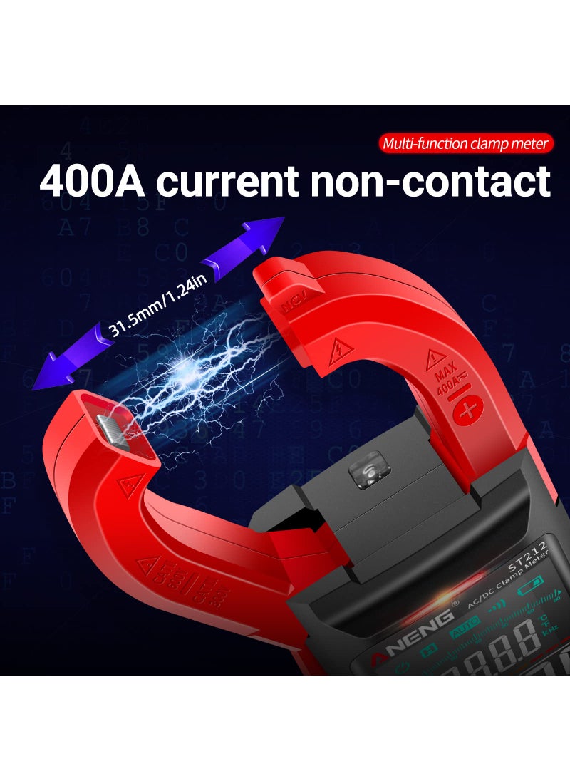 ANENG ANENG Clamp Meter Multimeter Tester Auto Ranging TRMS 6000 Counts AC/DC Current Voltage Ohm Volt Amp Meter Meansures NCV Continuity Diode Resistance Capacitance Null/Fire Wire Electrical Tools  - Image 4