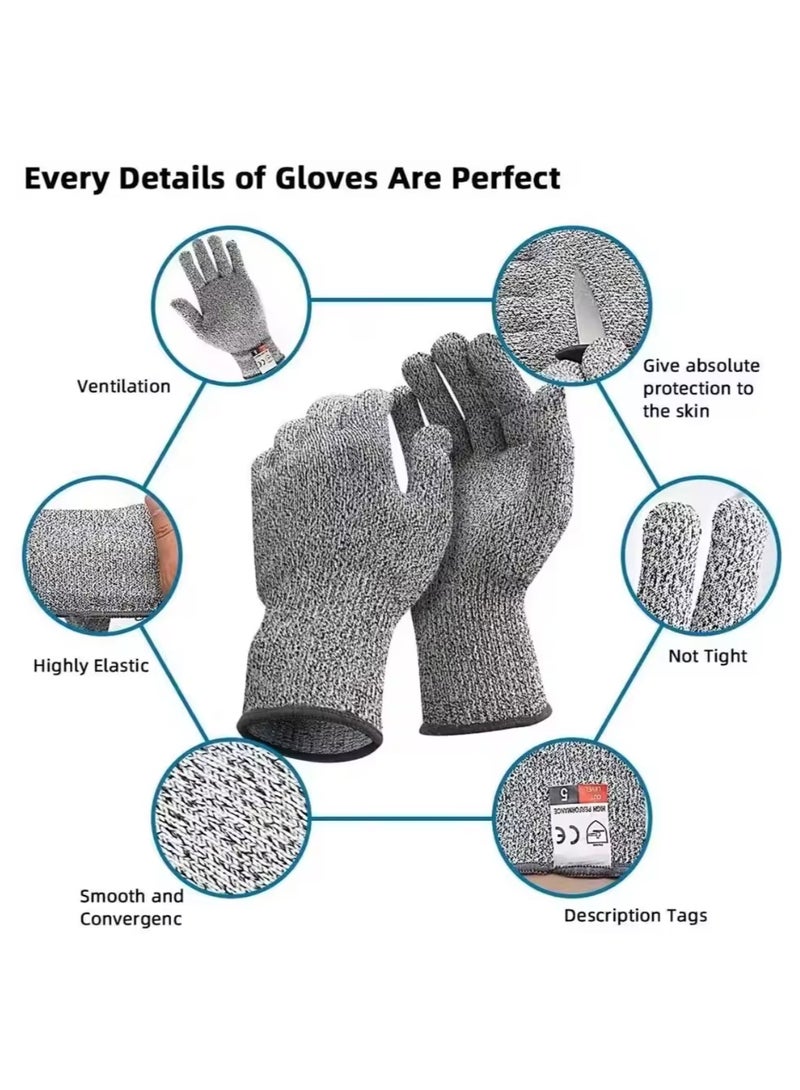 Cut-Resistant Glove, Anti-Cut Glove, Knife-Resistant Glove, Sharp Tools Glove, Suitable Glove for Handling Sharp Objects, Kitchen Glove, Suitable Glove for Tire Repair and Heavy Lifting, Knife and S - Image 3