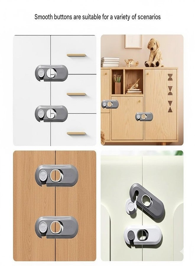KIPSOME® 2 Pack Child Proof Refrigerator Lock, Kids & Baby Safety Fridge Door Latch with 3M Adhesive, No Tools Needed Toddler Childproof Lock for Applience, Oven, Fridge, Cabinet, Random, 10.2x3.8cm - Image 4