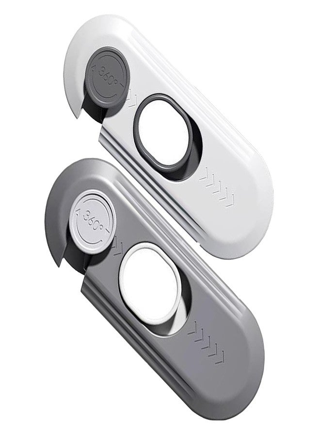 KIPSOME® 2 Pack Child Proof Refrigerator Lock, Kids & Baby Safety Fridge Door Latch with 3M Adhesive, No Tools Needed Toddler Childproof Lock for Applience, Oven, Fridge, Cabinet, Random, 10.2x3.8cm - Image 1