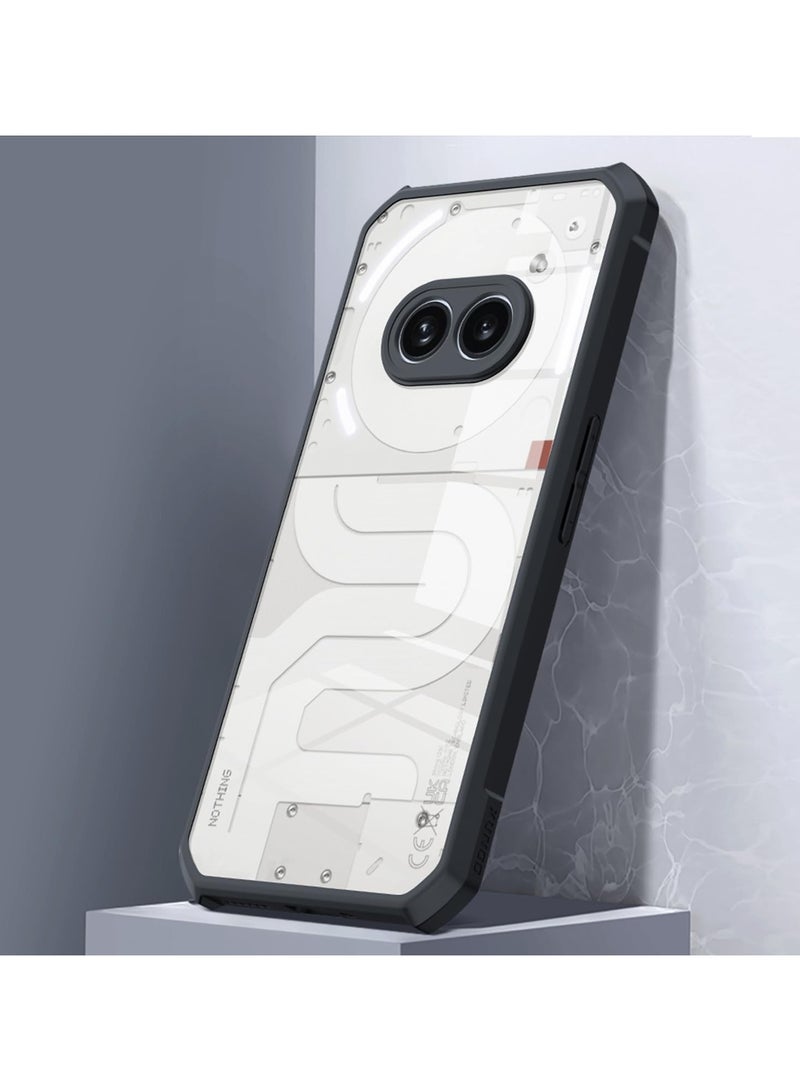 QIRG حافظة متوافقة مع هاتف ناثينغ 2a/2a بلس، [مضادة للصدمات] [مضادة للعرق] [مضادة لبصمات الأصابع] حافظة واقية مضادة للصدمات تناسب هاتف ناثينغ 2a/2a بلس، أسود - Image 3