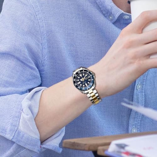 Juntan 22mm Watch Band Stainless Steel, Curved Solid End Tapered Metal Watch Strap Bracelet for Men Women Deployment Double FlipLock Buckle Silver Gold - Image 3