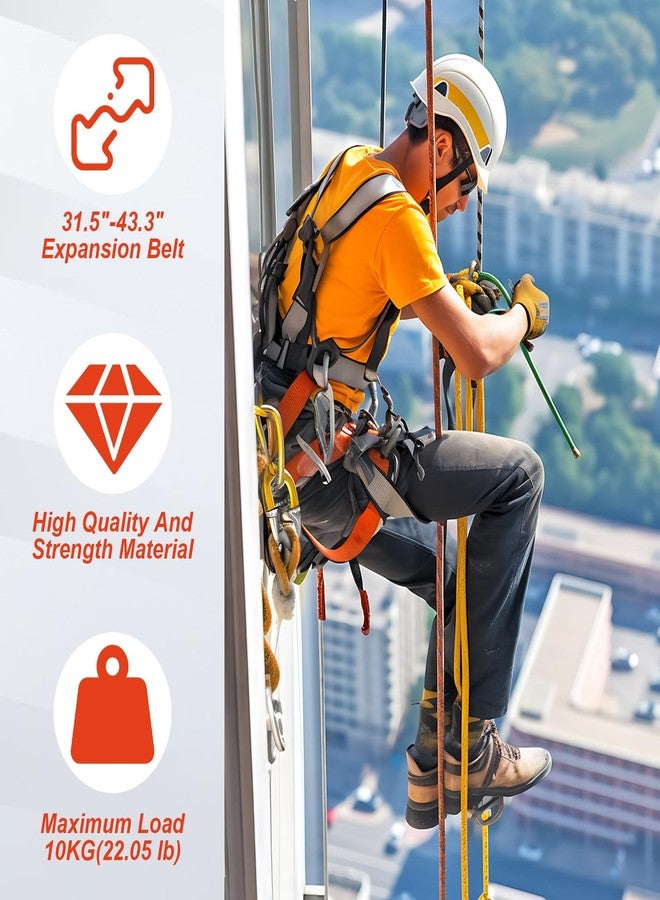 Carivia Tool Lanyard with Buckle Strap 5Pcs, 31.5 "-43.3" Extendable Length Tool Tether Lanyard with Carabiner and Adjustable Loop End, Scaffolding Roofing Fall Protection Tool Belts Accessories - Image 3