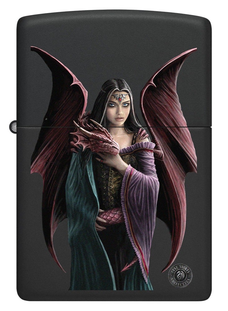 Zippo Ci406571 218 Anne Stokes Collection Black Matte Windproof Lighter - Image 2
