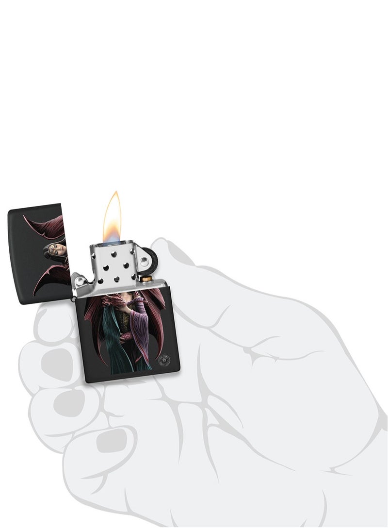 Zippo Ci406571 218 Anne Stokes Collection Black Matte Windproof Lighter - Image 5