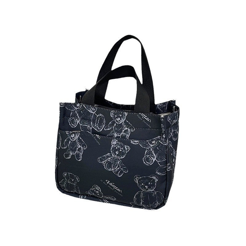 Printed Canvas Shopper Tote Bag - Image 5