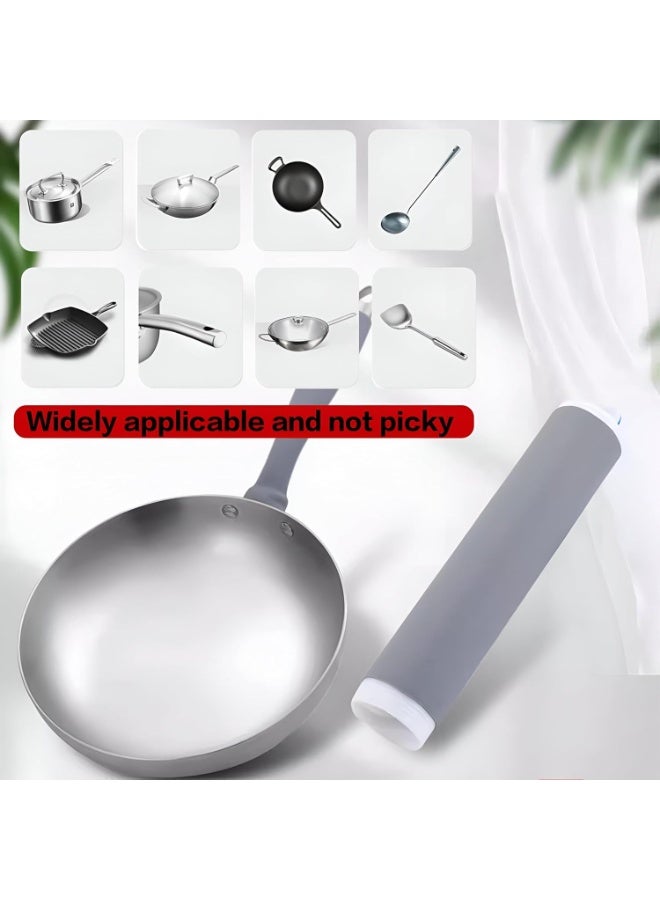 A silicone cover that is burn-resistant and shrink-proof for the pan handle, for use during cooking, to protect your hands from high heat when handling hot pots or pans. - Image 3