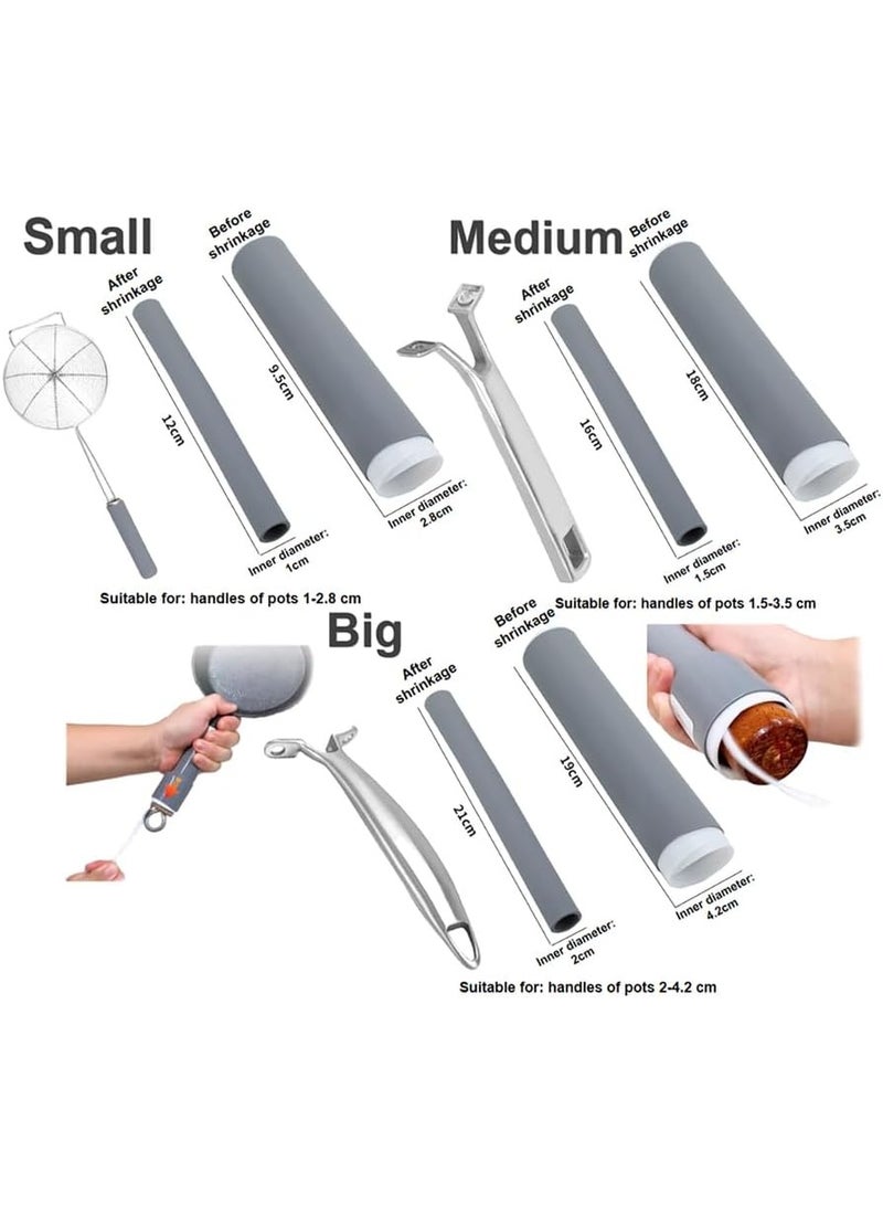 A silicone cover that is burn-resistant and shrink-proof for the pan handle, for use during cooking, to protect your hands from high heat when handling hot pots or pans. - Image 5