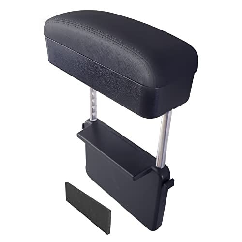 Dimeani Car Armrest Storage Box, Car Seat Gap Filler Organizer, Car Organizers and Storage, Arm Rest for Car, Forearm Wrist Support Adjustable Armrest for Most Car Models (Black) - Image 1