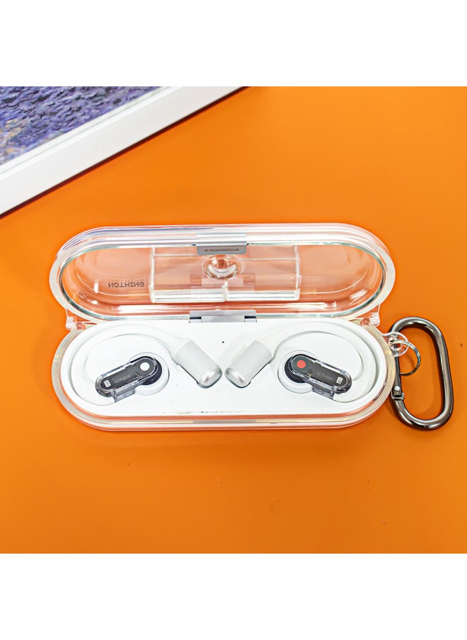 Generic - Suitable For Nothing Ear(Open) Open Bluetooth Headset Protective Cover TPU One-piece Solid Color Drop-proof-Color:Transparent Gray-Model:D66 - Image 1