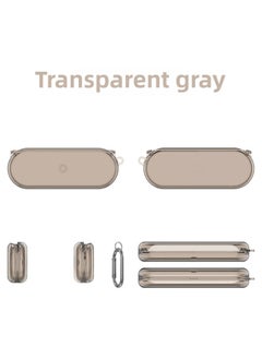 Suitable For Nothing Ear(Open) Open Bluetooth Headset Protective Cover TPU One-piece Solid Color Drop-proof-Color:Transparent Gray-Model:D66