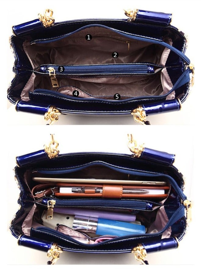 Beauenty Floral Print Crossbody Bag Blue  - Image 3