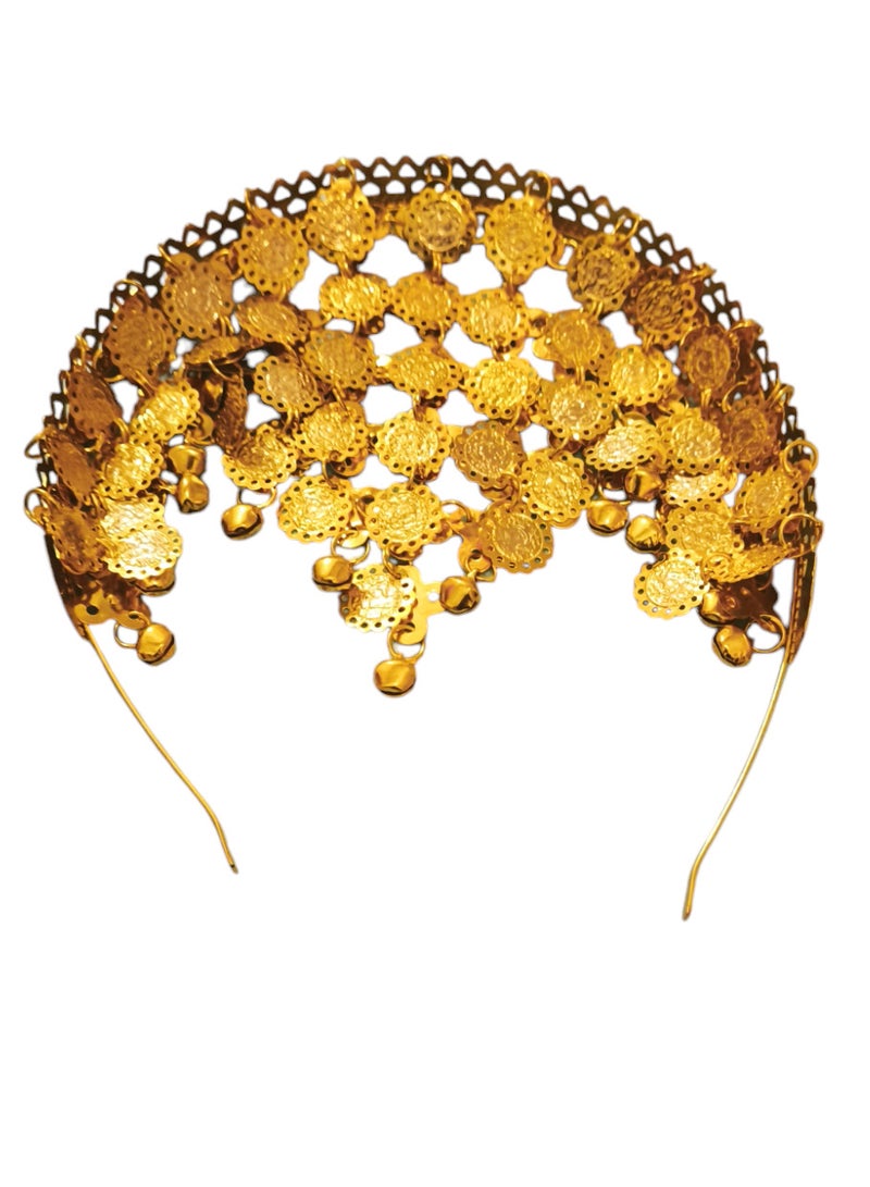 Hair Cover Metal Jewelry Set for Saudi National Day or Foundation Day Theme - Image 1
