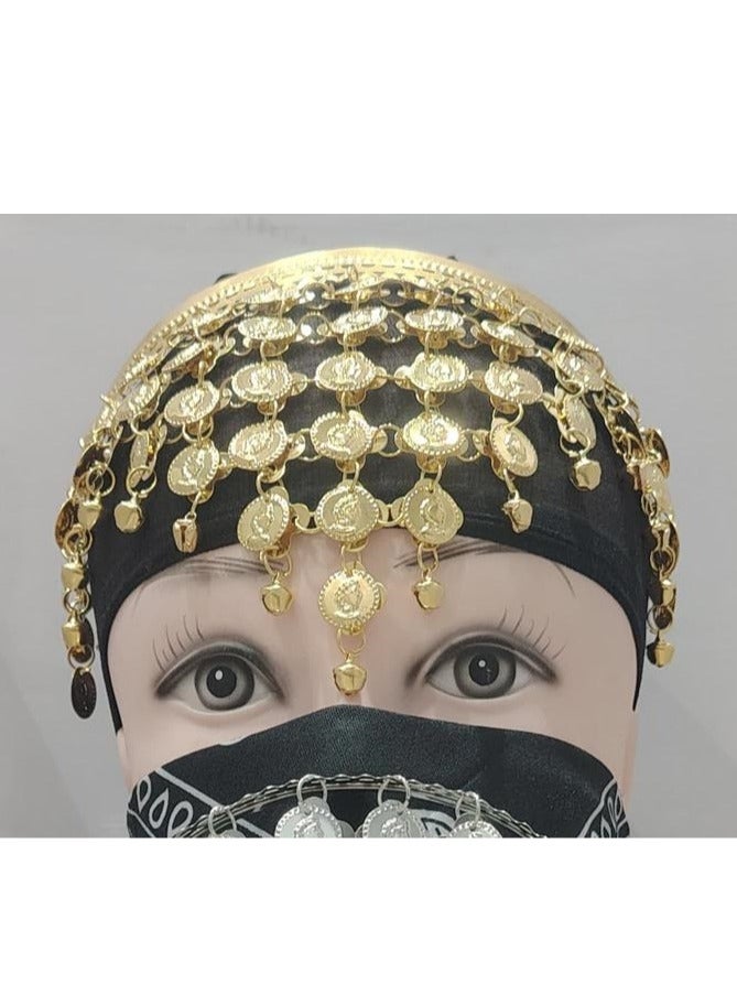 Hair Cover Metal Jewelry Set for Saudi National Day or Foundation Day Theme - Image 2