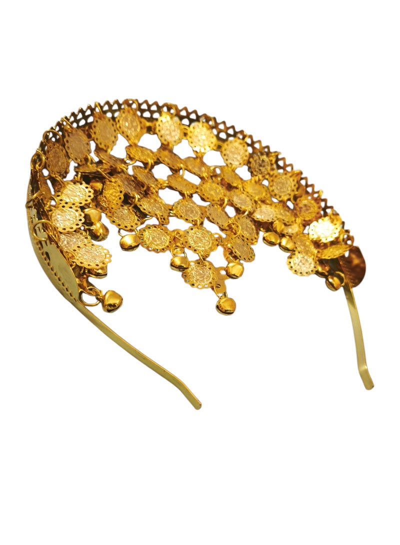 Hair Cover Metal Jewelry Set for Saudi National Day or Foundation Day Theme - Image 3