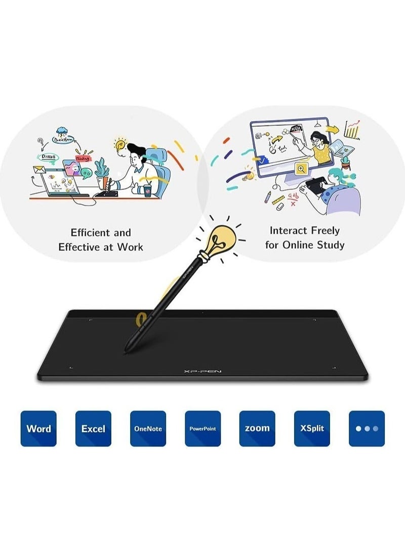 XP-PEN Deco Fun L Drawing Tablet 10×6 Inch, Digital Art Tablet with Tilt Support Battery-Free Stylus - Image 4
