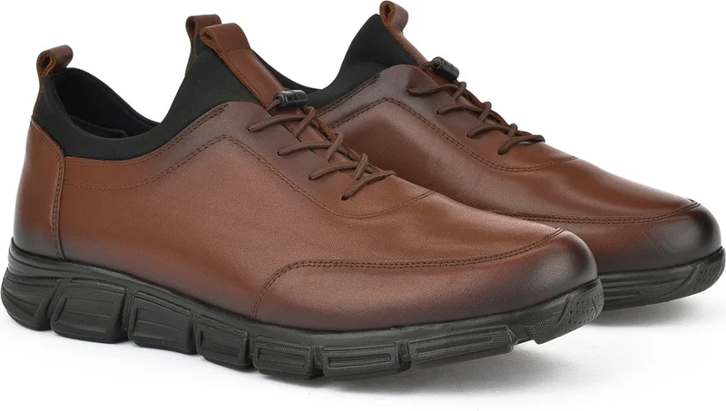 Ziya , Men's Genuine Leather Shoes 143745Z3288 Red Brown
