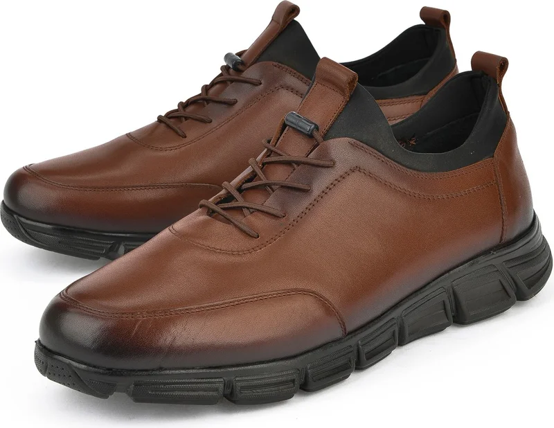 Ziya , Men's Genuine Leather Shoes 143745Z3288 Red Brown