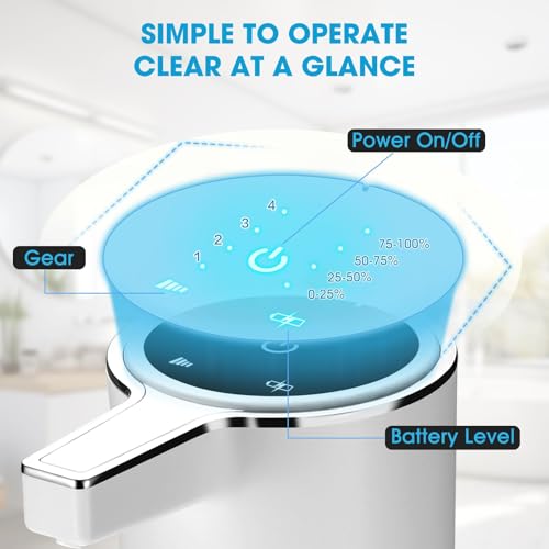 Aluan Automatic Soap Dispenser with 4 Levels Adjustable, 400ML Sensor Hand Wash Dispenser Touchless with Auto-Clean, Electric Foaming Handwash Dispenser for Bathroom, Office, Kitchen (White Liquid) - Image 2