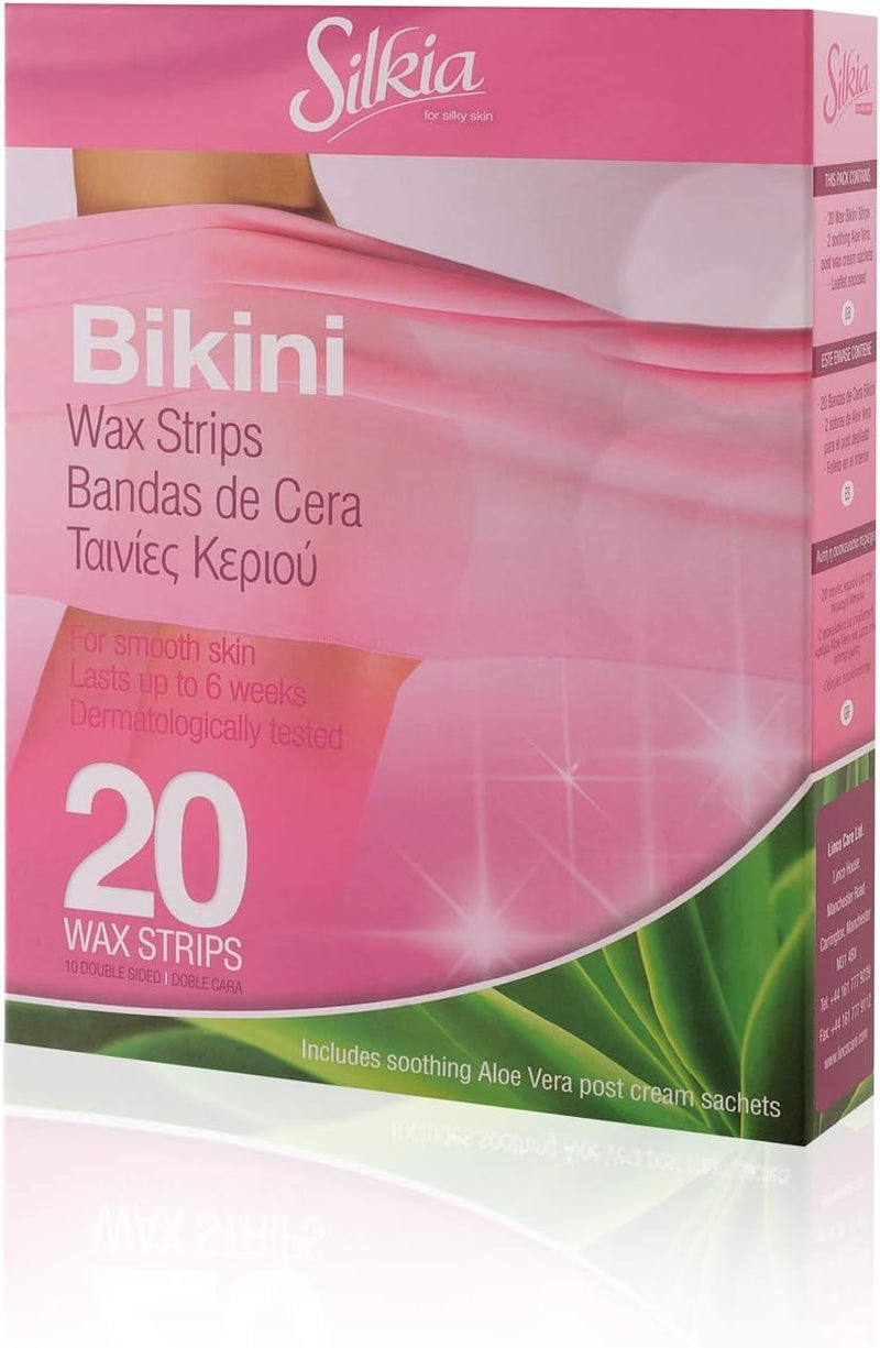 Silkia wax strips bikini 20 strips - Image 1