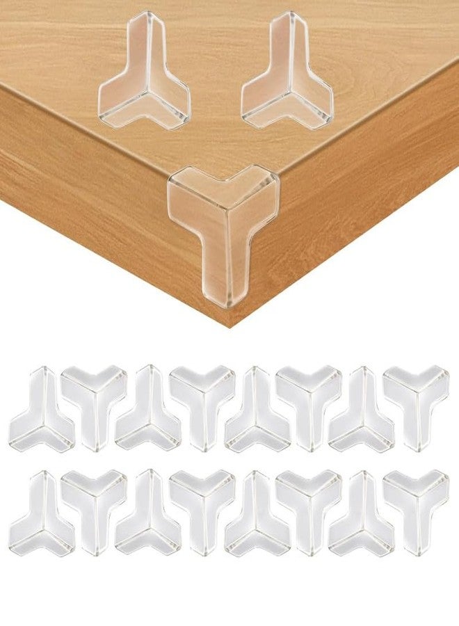 Estervig 20 Pcs T-Shape Baby Corner Protectors, Clear Soft Silicone Edge Guards for Furniture Corners, Adhesive Cushions for Baby Proofing Sharp Table Edges, Transparent Child Safety Edge Bumpers - Image 1
