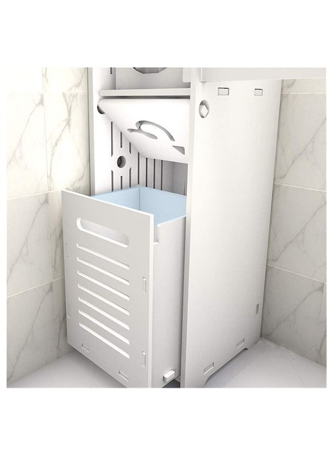 خزانة تخزين الحمام التخزين قائما بذاته لتوفير مساحة الحمام المنظم - Image 4