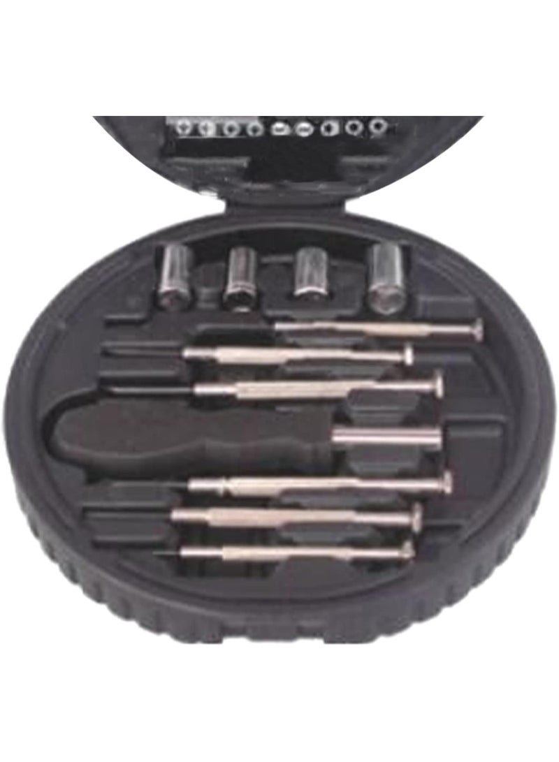 GGOOT Hardware Mini Tool Set, 25packTire Shaped Storage Box,Small Screwdriver Pliers Tool Kit Stable Watch Screwdriver Small Tool Set for Home - Image 4