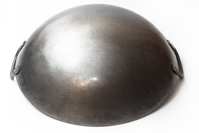 Craft Wok Big 16 Inch Heavy Canton Style Hand Hammered Carbon Steel Wok (Round Bottom) / 731W87 - Image 4