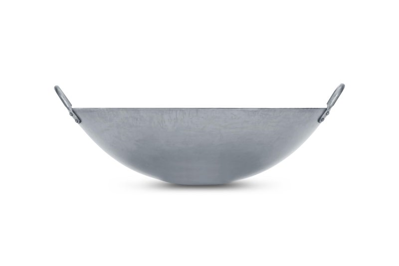 Craft Wok Big 16 Inch Heavy Canton Style Hand Hammered Carbon Steel Wok (Round Bottom) / 731W87 - Image 5
