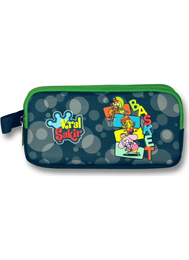 Ümit Çanta King Şakir Double Compartment Basket Pencil Bag - Green - Men