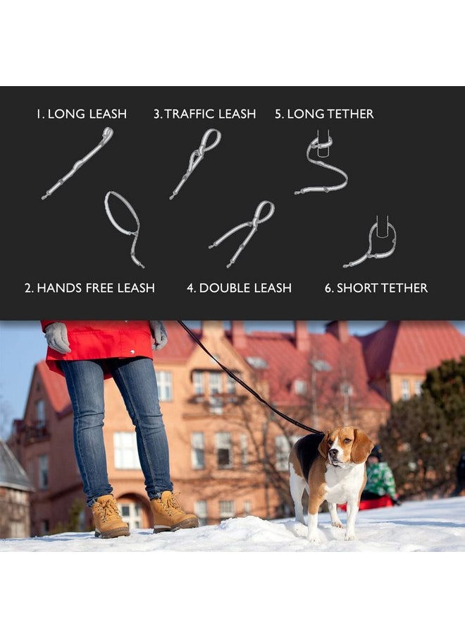 EzyDog - EzyDog Vario 6 Multi-Function Dog Leash with Snap Hook and Reflective Stitching - Perfect for Running, Walking, and Traffic Control - Hands-Free, Double Dog, and Tethering Capabilities (Standard, Red) - Image 1