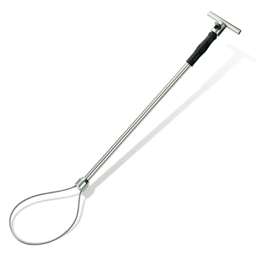 MUDUOBAN Heavy Duty Dog Catcher Pole 25Inch Stainless Steel Animal Control Catch Pole Extendable Noose Wildlife Holding Tool for Small/Medium Dogs, Feral Cats, Raccoons, Hogs, Pig, Foxes & Coyotes - Image 1