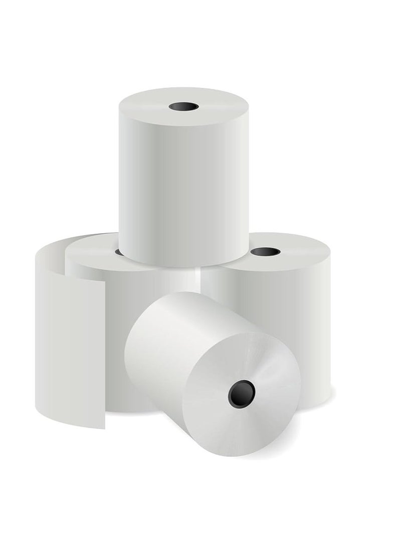 Terabyte 50-Piece Thermal Paper 80X80 size Receipt Rolls Set - Image 2