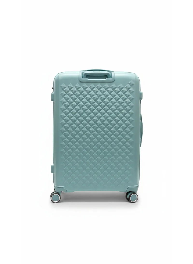 GABOL Gabol Queens Large Hard Shell Suitcase – 75cm Lightweight ABS Trolley Luggage, 4-Wheel Spinner, TSA Lock – Mint Green