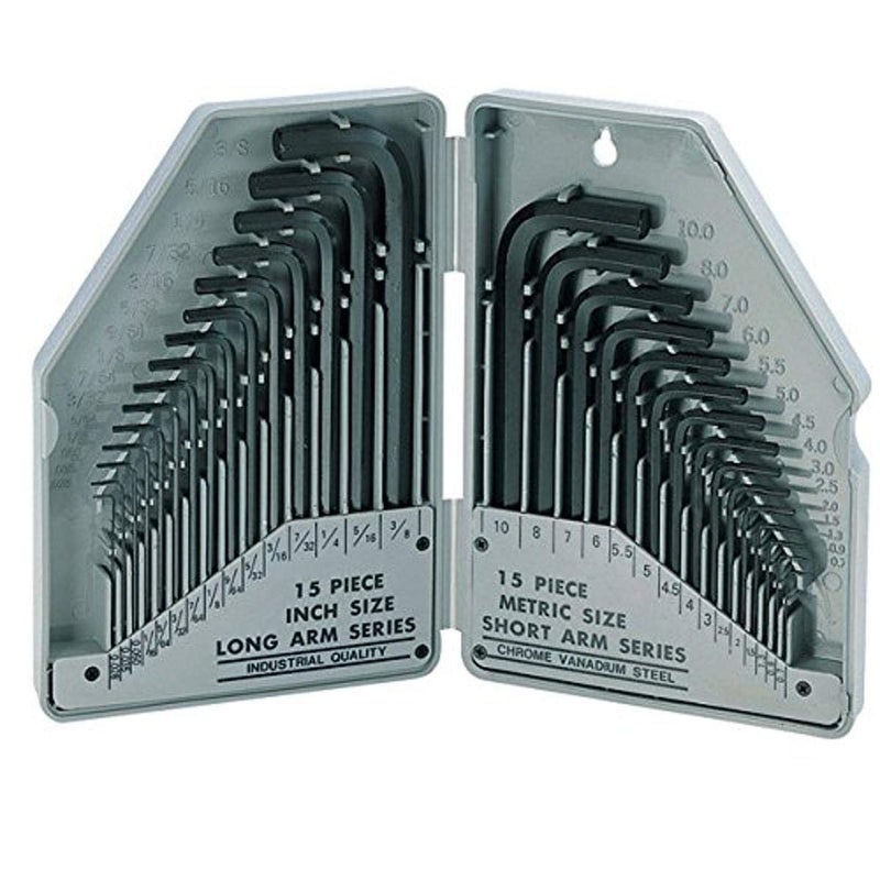 Pro'sKit Eclipse 900-038 30 Piece Hex Key Set - SAE (Fractional), Metric (MM) - Image 2